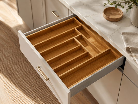 Expandable Bamboo Drawer Organizer