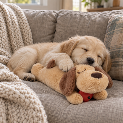 Calming Heartbeat Plush Dog Toy