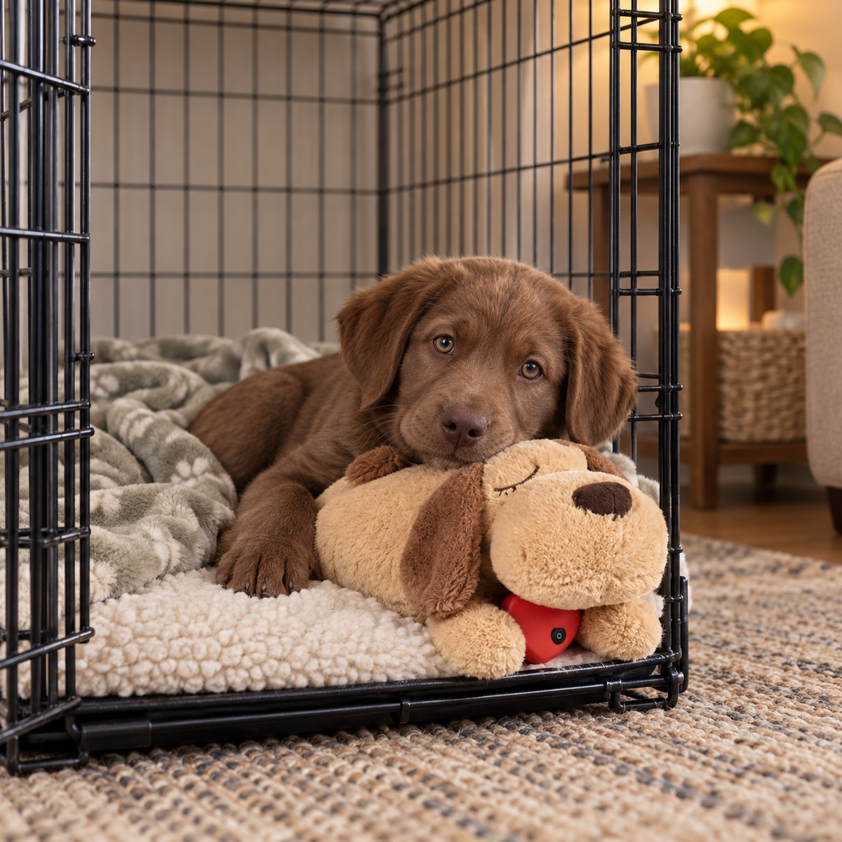 Calming Heartbeat Plush Dog Toy