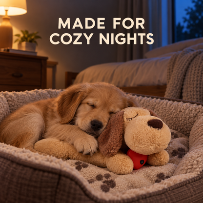 Calming Heartbeat Plush Dog Toy